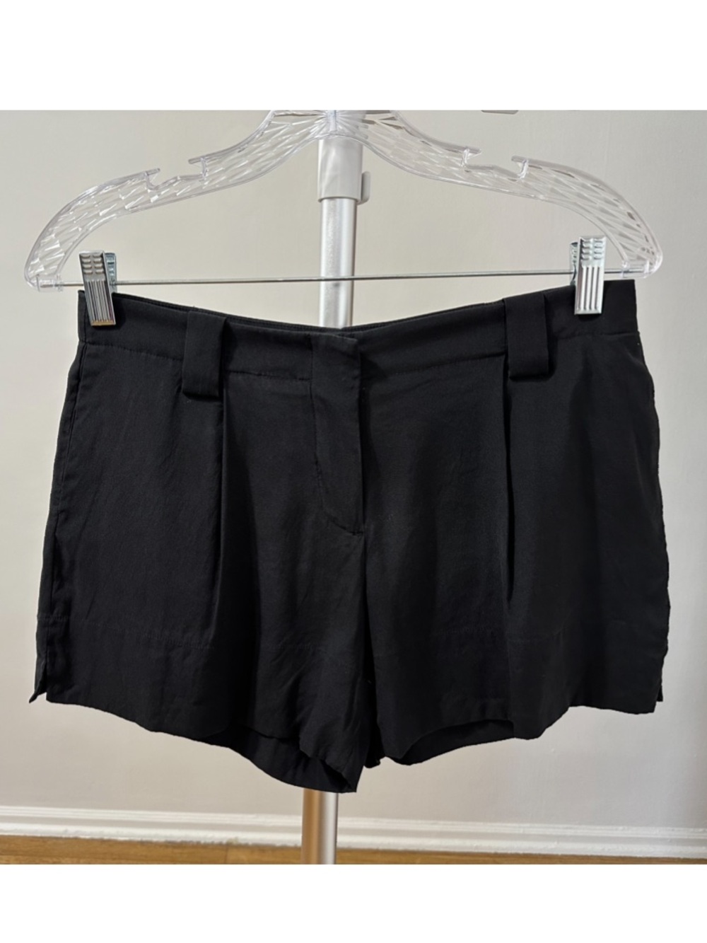 Theory Black High-Waist Tailored Shorts size 0